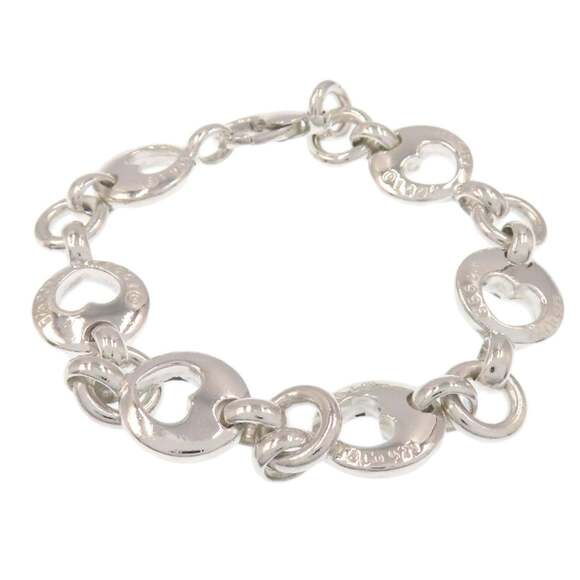 Tiffany & Co. Pierced Heart Bracelet, Silver, Women